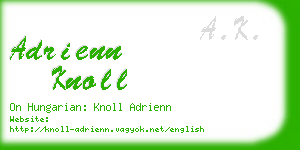 adrienn knoll business card